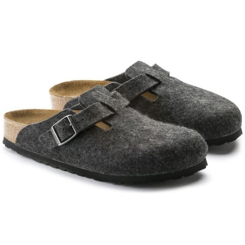 Klapki Birkenstock Boston FE Anthrazit 160371 40.0 Klapki Birkenstock Boston FE Anthrazit 160371 40.0