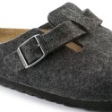 Klapki Birkenstock Boston FE Anthrazit 160371 40.0