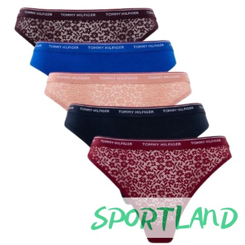 Bielizna Tommy Hilfiger 5-Pack Thong W UW0UW04995 XS Bielizna Tommy Hilfiger 5-Pack Thong W UW0UW04995 XS