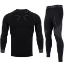 Bielizna termoaktywna Alpinus Tactical Base Layer Set czarno-szara M GT43276 S