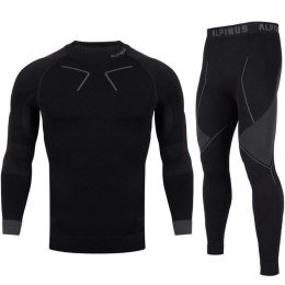 Bielizna termoaktywna Alpinus Tactical Base Layer Set czarno-szara M GT43276 S