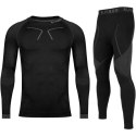 Bielizna termoaktywna Alpinus Tactical Base Layer Set czarno-szara M GT43276 S