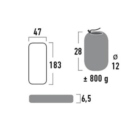 Materac High Peak Texas 185x47x6,5cm 41003 N/A Materac High Peak Texas 185x47x6,5cm 41003 N/A