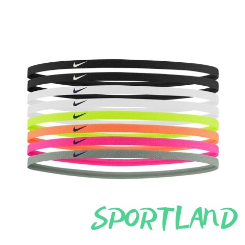 Opaski na włosy Nike Skinny Hairbands 8-pak N0002547-909 OSFM Opaski na włosy Nike Skinny Hairbands 8-pak N0002547-909 OSFM