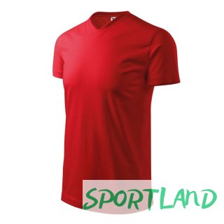 Koszulka Malfini Heavy V-neck M MLI-11107 czerwony L