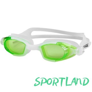 Okulary pływackie Aqua-Speed Marea biało-zielone junior