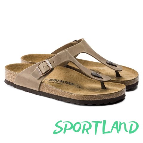 Japonki damskie Birkenstock Gizeh Oiled Leather Tabacco Brown Regular szerokie (0943811) 40.0 Japonki damskie Birkenstock Gizeh Oiled Leather Tabacco Brown Regular szerokie (0943811) 40.0