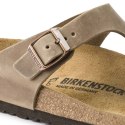 Japonki damskie Birkenstock Gizeh Oiled Leather Tabacco Brown Regular szerokie (0943811) 40.0