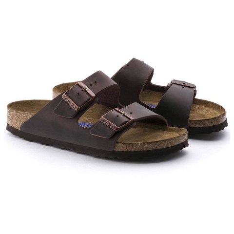 Klapki damskie Birkenstock Arizona Soft Footbed Oiled Leather Habana narrow wąskie (0452763) 36.0 Klapki damskie Birkenstock Arizona Soft Footbed Oiled Leather Habana narrow wąskie (0452763) 36.0