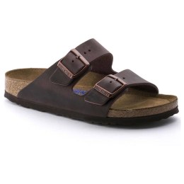 Klapki damskie Birkenstock Arizona Soft Footbed Oiled Leather Habana narrow wąskie (0452763) 40.0