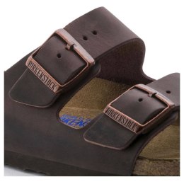 Klapki damskie Birkenstock Arizona Soft Footbed Oiled Leather Habana narrow wąskie (0452763) 40.0