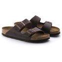 Klapki damskie Birkenstock Arizona Soft Footbed Oiled Leather Habana narrow wąskie (0452763) 40.0