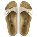 Klapki damskie Birkenstock Madrid Birko-Flor Gold regular szerokie złote (1016106) 39.0
