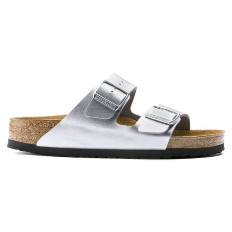 Klapki damskie Birkenstock srebrne Arizona Birko-Flor Silver regular szerokie (1012282) 38.0 Klapki damskie Birkenstock srebrne Arizona Birko-Flor Silver regular szerokie (1012282) 38.0