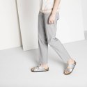 Klapki damskie Birkenstock srebrne Arizona Birko-Flor Silver regular szerokie (1012282) 39.0
