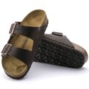 Klapki damskie/męskie brązowe Birkenstock Arizona Nubuk Habana narrow wąskie (52533) 39.0