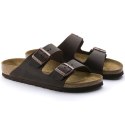 Klapki damskie/męskie brązowe Birkenstock Arizona Nubuk Habana narrow wąskie (52533) 40.0