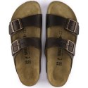 Klapki damskie/męskie brązowe Birkenstock Arizona Nubuk Habana narrow wąskie (52533) 40.0