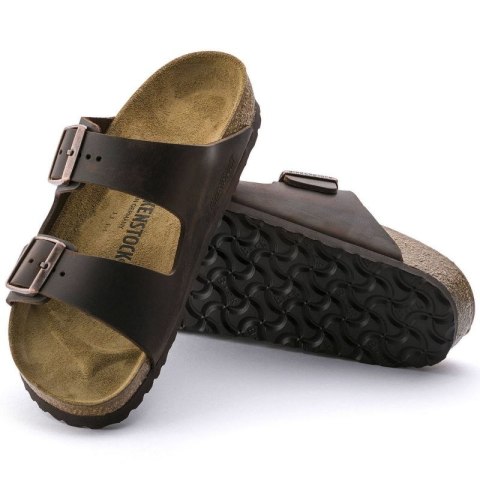 Klapki damskie/męskie brązowe Birkenstock Arizona Nubuk Habana narrow wąskie (52533) 41.0 Klapki damskie/męskie brązowe Birkenstock Arizona Nubuk Habana narrow wąskie (52533) 41.0