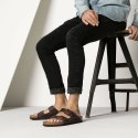 Klapki damskie/męskie brązowe Birkenstock Arizona Nubuk Habana narrow wąskie (52533) 42.0