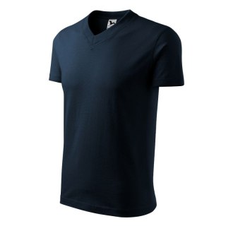 Koszulka Malfini V-neck M MLI-10202 granatowy 3XL