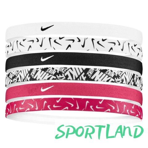 Opaski na włosy Nike Printed Headbands 6pak 92800618620 N/A Opaski na włosy Nike Printed Headbands 6pak 92800618620 N/A