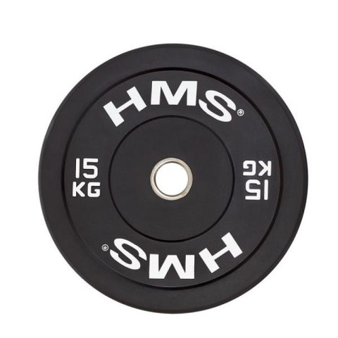 Talerz olimpijski HMS BLACK BUMPER 15 kg BBR15 N/A Talerz olimpijski HMS BLACK BUMPER 15 kg BBR15 N/A