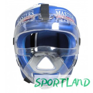 Kask bokserski Masters z maską KSSPU-M (WAKO APPROVED) 02119891-M02 czerwony+M