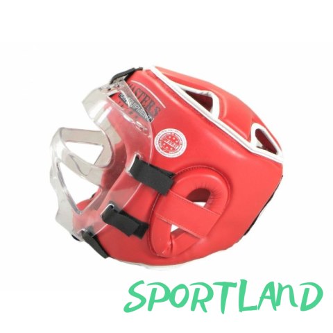 Kask bokserski Masters z maską KSSPU-M (WAKO APPROVED) 02119891-M02 czerwony+M Kask bokserski Masters z maską KSSPU-M (WAKO APPROVED) 02119891-M02 czerwony+M