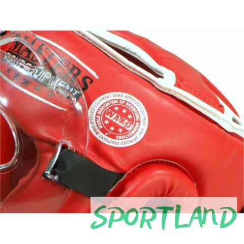 Kask bokserski Masters z maską KSSPU-M (WAKO APPROVED) 02119891-M02 czerwony+M Kask bokserski Masters z maską KSSPU-M (WAKO APPROVED) 02119891-M02 czerwony+M