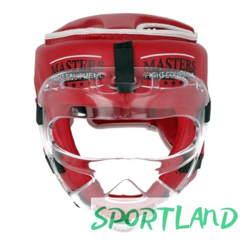 Kask bokserski Masters z maską KSSPU-M (WAKO APPROVED) 02119891-M02 czerwony+M Kask bokserski Masters z maską KSSPU-M (WAKO APPROVED) 02119891-M02 czerwony+M
