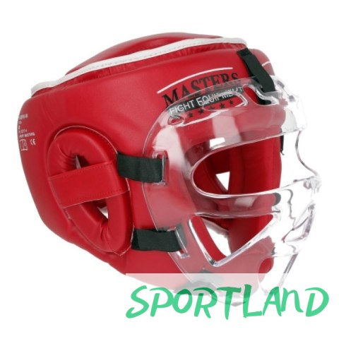 Kask bokserski Masters z maską KSSPU-M (WAKO APPROVED) 02119891-M02 czerwony+M Kask bokserski Masters z maską KSSPU-M (WAKO APPROVED) 02119891-M02 czerwony+M