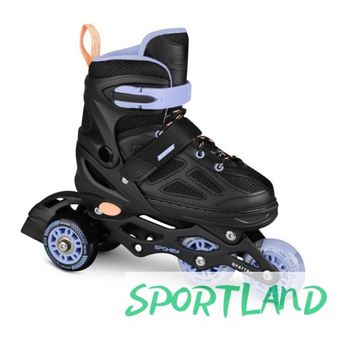 Łyżworolki Spokey Quattro 4IN1 SPK-943430 roz. 34-37 BK/VT 34-37 Łyżworolki Spokey Quattro 4IN1 SPK-943430 roz. 34-37 BK/VT 34-37