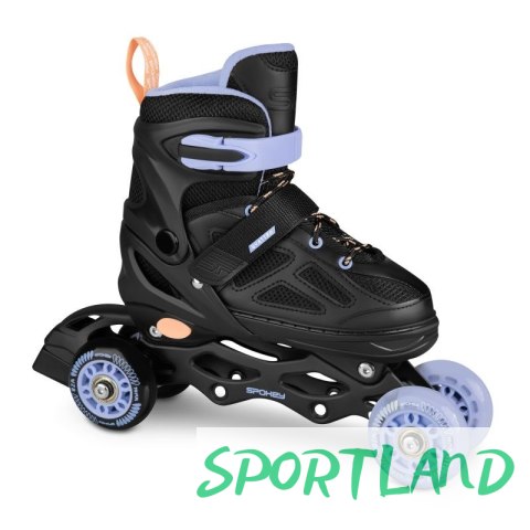Łyżworolki Spokey Quattro 4IN1 SPK-943430 roz. 34-37 BK/VT 34-37 Łyżworolki Spokey Quattro 4IN1 SPK-943430 roz. 34-37 BK/VT 34-37