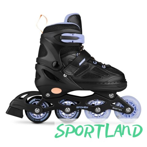 Łyżworolki Spokey Quattro 4IN1 SPK-943430 roz. 34-37 BK/VT 34-37 Łyżworolki Spokey Quattro 4IN1 SPK-943430 roz. 34-37 BK/VT 34-37