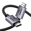 Kabel przewód HDMI 2.1 8K certyfikowany 5 m - szary