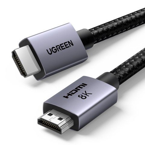 Kabel przewód HDMI 2.1 8K certyfikowany 5 m - szary Kabel przewód HDMI 2.1 8K certyfikowany 5 m - szary