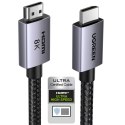 Kabel przewód HDMI 2.1 8K certyfikowany 5 m - szary