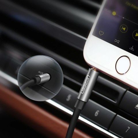 Kabel przewód audio AUX mini jack 3.5mm 3m - czarny Kabel przewód audio AUX mini jack 3.5mm 3m - czarny
