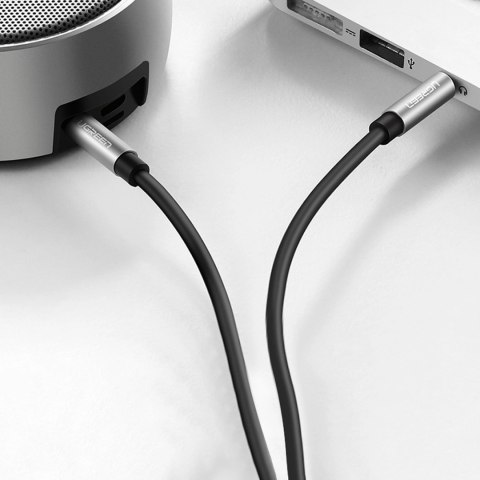 Kabel przewód audio AUX mini jack 3.5mm 3m - czarny Kabel przewód audio AUX mini jack 3.5mm 3m - czarny