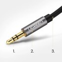 Kabel przewód audio AUX mini jack 3.5mm 3m - czarny