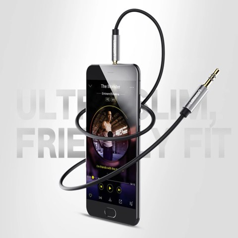 Kabel przewód audio AUX mini jack 3.5mm 3m - czarny Kabel przewód audio AUX mini jack 3.5mm 3m - czarny