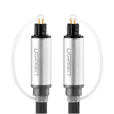 Kabel przewód optyczny audio światłowód Toslink SPDIF 1m - szary Kabel przewód optyczny audio światłowód Toslink SPDIF 1m - szary