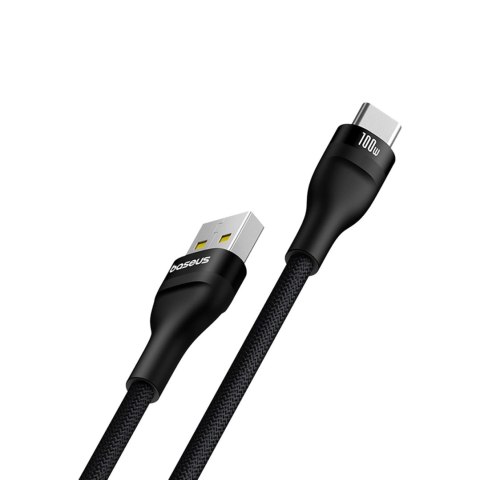 Kabel przewód wytrzymały Flash 2 USB-A - USB-C 100W 1m - czarny Kabel przewód wytrzymały Flash 2 USB-A - USB-C 100W 1m - czarny