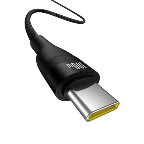 Kabel przewód wytrzymały Flash 2 USB-A - USB-C 100W 1m - czarny Kabel przewód wytrzymały Flash 2 USB-A - USB-C 100W 1m - czarny