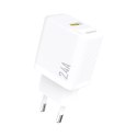 Ładowarka sieciowa 2.4A USB-A - biała