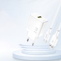 Ładowarka sieciowa 2.4A USB-A - biała
