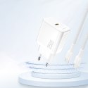 Ładowarka sieciowa 25W GaN USB-C - biała