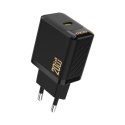 Ładowarka sieciowa PD20W GaN USB-C - czarna