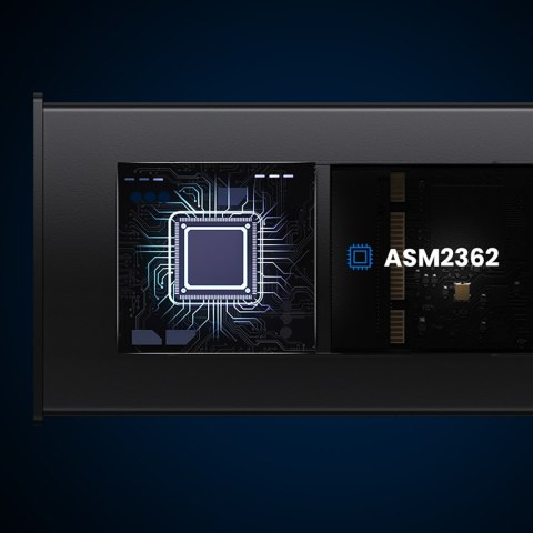 Obudowa kieszeń na dysk M.2 NVMe 10Gbps + kabel USB-C - USB-A / USB-C - USB-C - czarna Obudowa kieszeń na dysk M.2 NVMe 10Gbps + kabel USB-C - USB-A / USB-C - USB-C - czarna